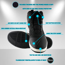 1Storm Men & Women Motorcycle Boots Micro Fiber Leather Street bike Casual Anti-Slip + Extra Gear Shift Boots Protector BT-HW-009