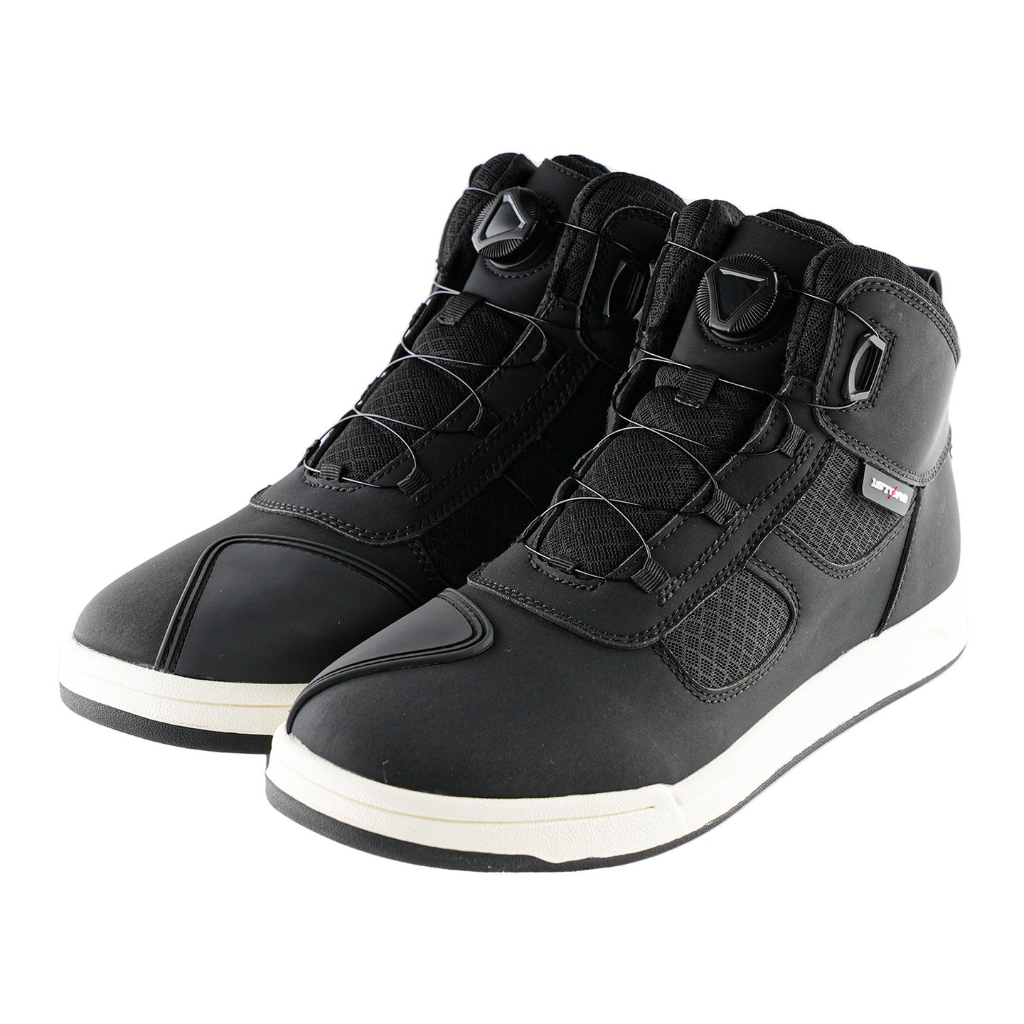 1Storm Men & Women Motorcycle Boots Micro Fiber Leather Street bike Casual Anti-Slip + Extra Gear Shift Boots Protector BT-HW-009