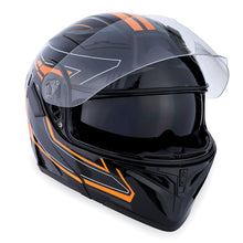1Storm Motorcycle Modular Full Face Flip up Dual Visor Helmet + Spoiler + Motorcycle Bluetooth Headset: HB89