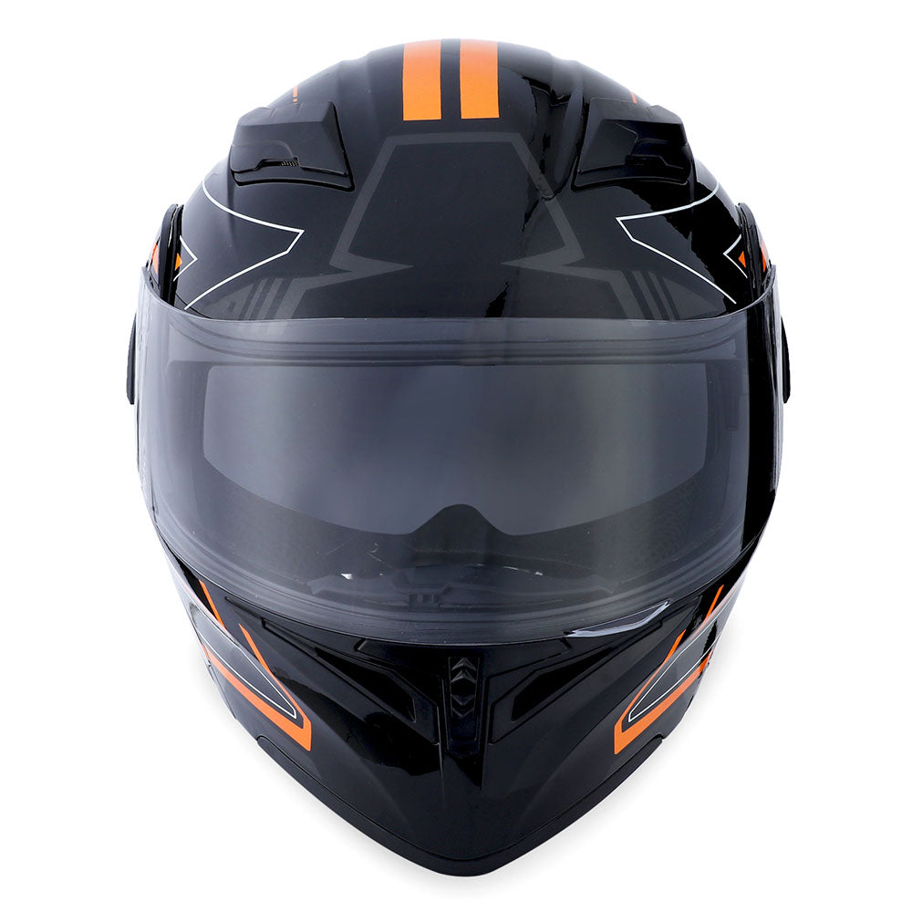 1Storm Motorcycle Modular Full Face Flip up Dual Visor Helmet + Spoiler + Motorcycle Bluetooth Headset: HB89