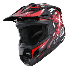 1Storm Youth Kids Motocross Helmet BMX MX Bike Helmet Teenager Racing Style Youth_HF801 + Goggles + Skeleton Glove Bundle