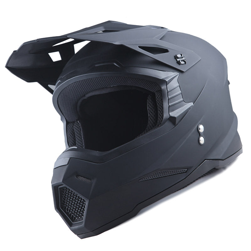1Storm Youth Kids Motocross Helmet BMX MX Bike Helmet Teenager Racing Style Youth_HF801 + Goggles + Skeleton Glove Bundle