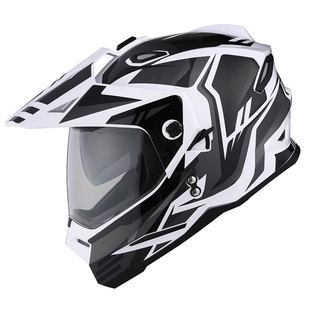 1Storm Youth Kids Dual Sport Dual Visor Motorcycle Motocross Off Road Full Face Helmet Youth_HF802