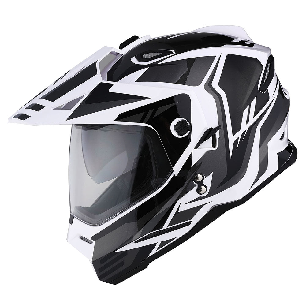 1Storm Youth Kids Dual Sport Dual Visor Motorcycle Motocross Off Road Full Face Helmet Youth_HF802