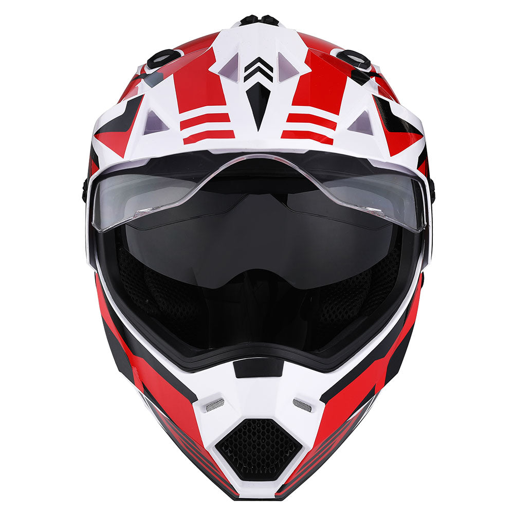1Storm Youth Kids Dual Sport Dual Visor Motorcycle Motocross Off Road Full Face Helmet Youth_HF802