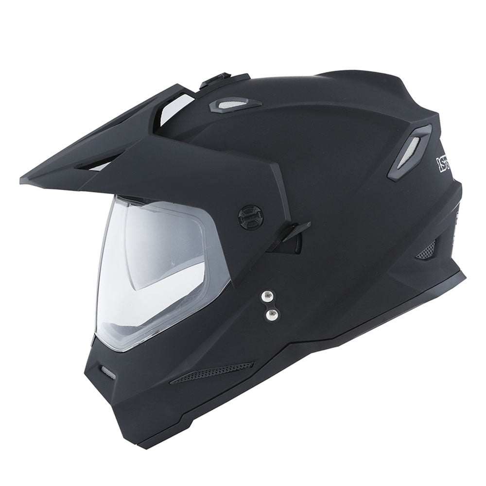 1Storm Youth Kids Dual Sport Dual Visor Motorcycle Motocross Off Road Full Face Helmet: Youth_HF802 + Motorcycle Bluetooth Headset