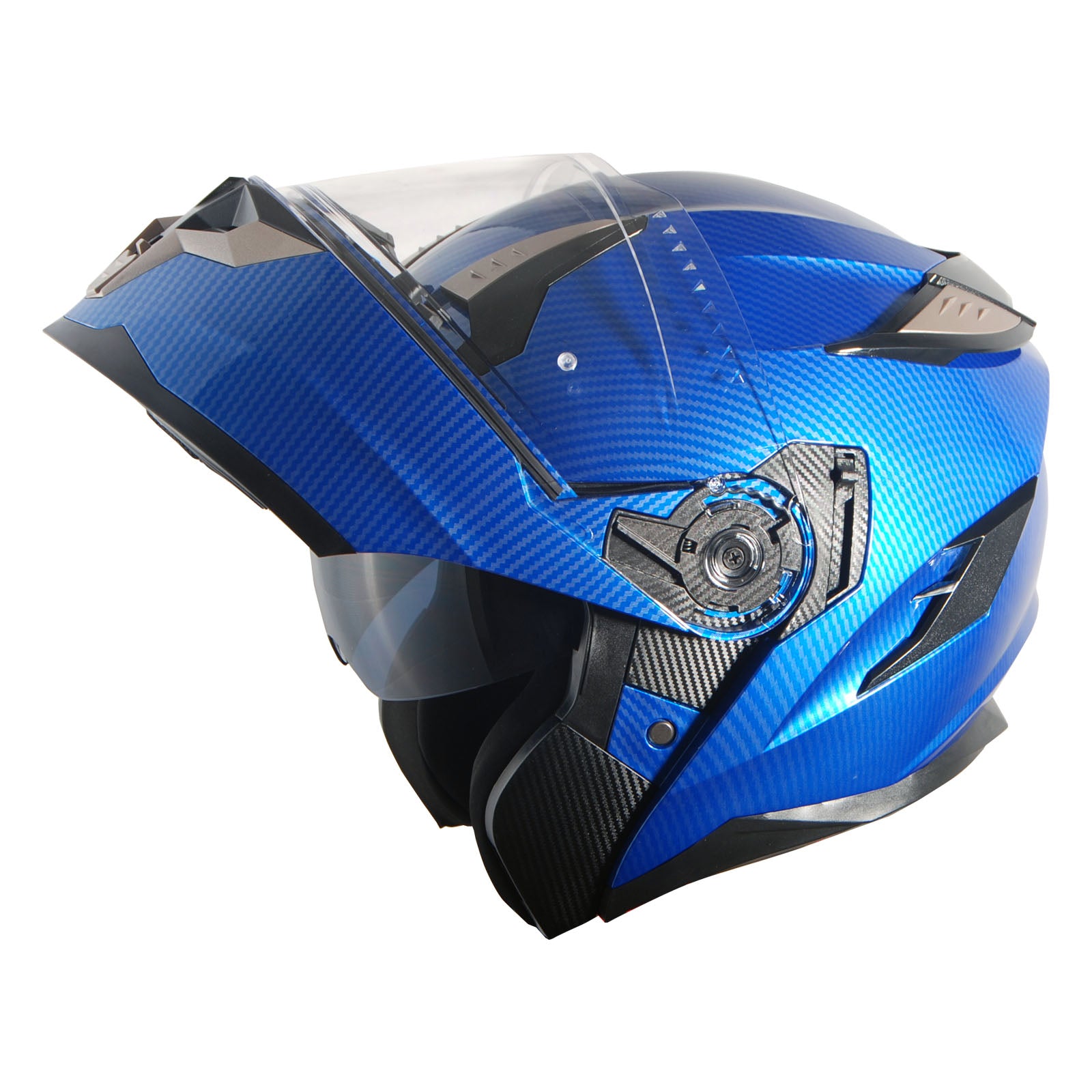 1Storm Motorcycle Modular Full Face Helmet Flip up Dual Visor Anti Fog Pinlock:  JHA119