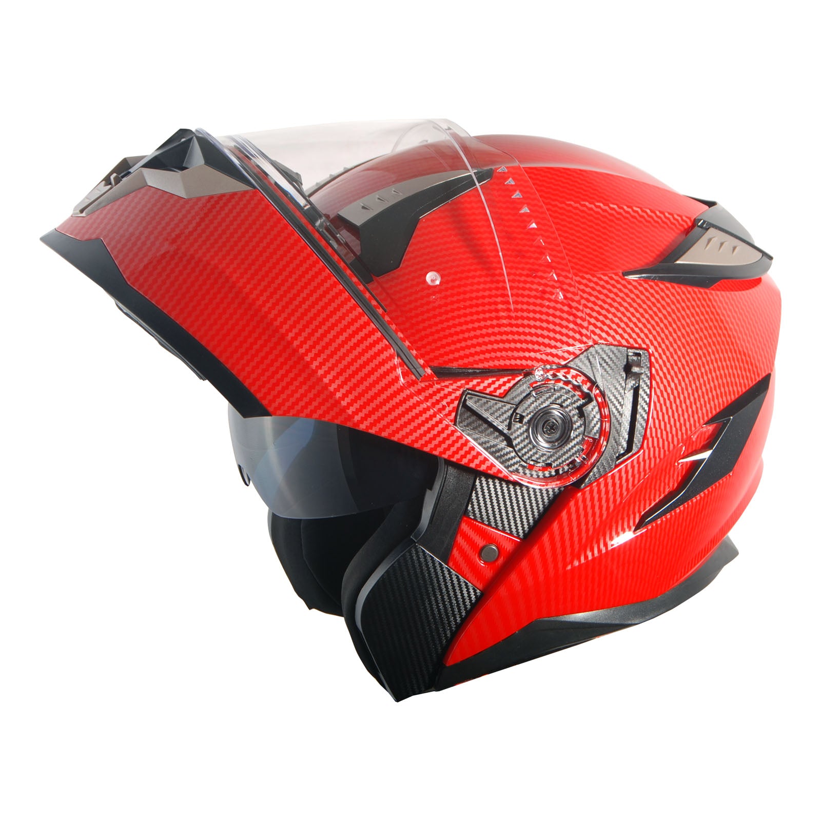 1Storm Motorcycle Modular Full Face Helmet Flip up Dual Visor Anti Fog Pinlock:  JHA119