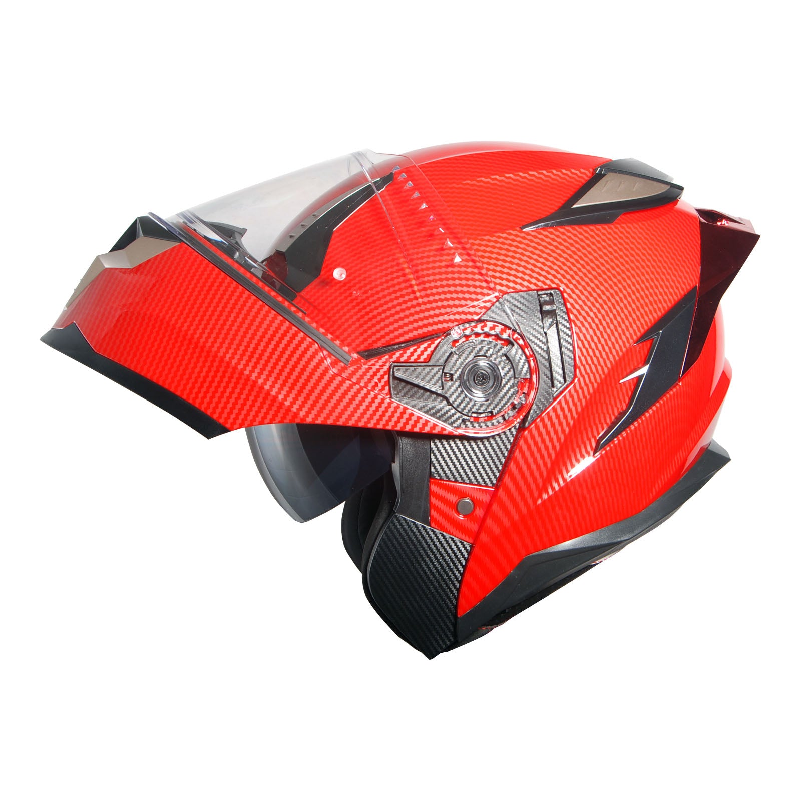 1Storm Motorcycle Modular Full Face Helmet Flip up Dual Visor Anti Fog Pinlock:  JHA119