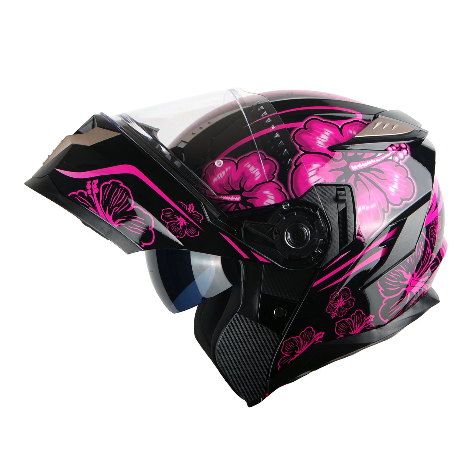 1Storm Motorcycle Modular Full Face Helmet Flip up Dual Visor Anti Fog Pinlock:  JHA119