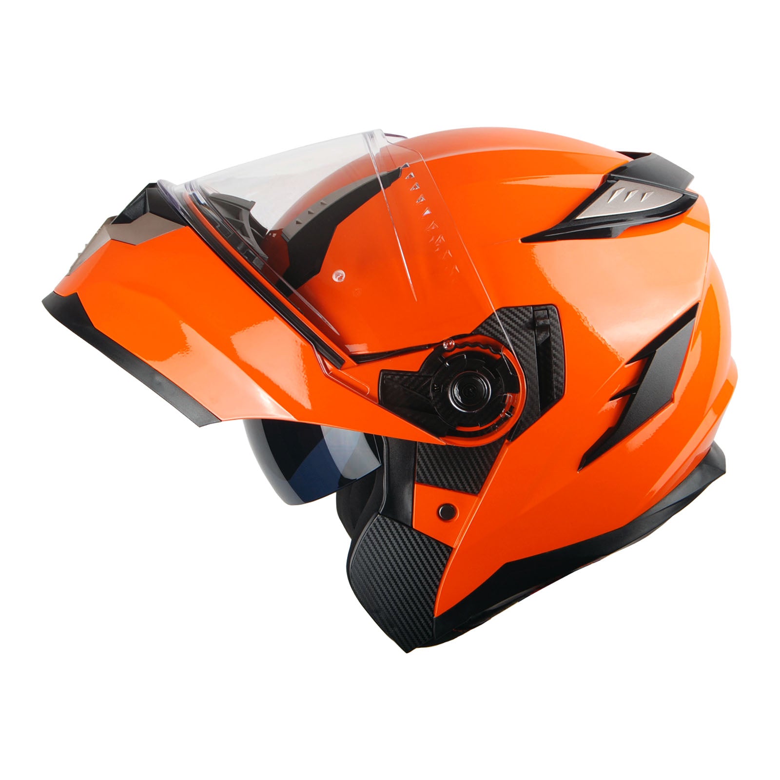 1Storm Motorcycle Modular Full Face Helmet Flip up Dual Visor Anti Fog Pinlock:  JHA119