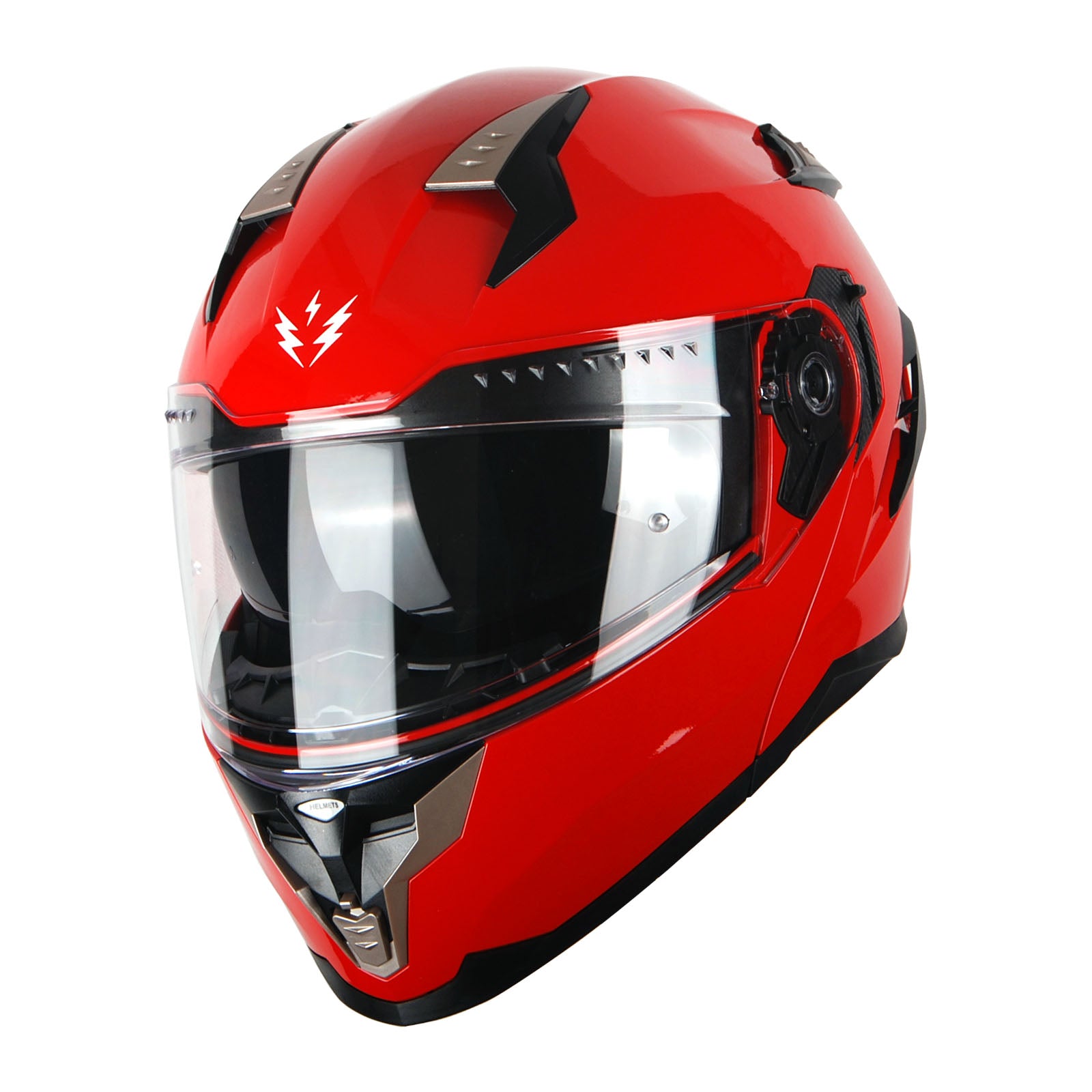 1Storm Motorcycle Modular Full Face Helmet Flip up Dual Visor Anti Fog Pinlock:  JHA119