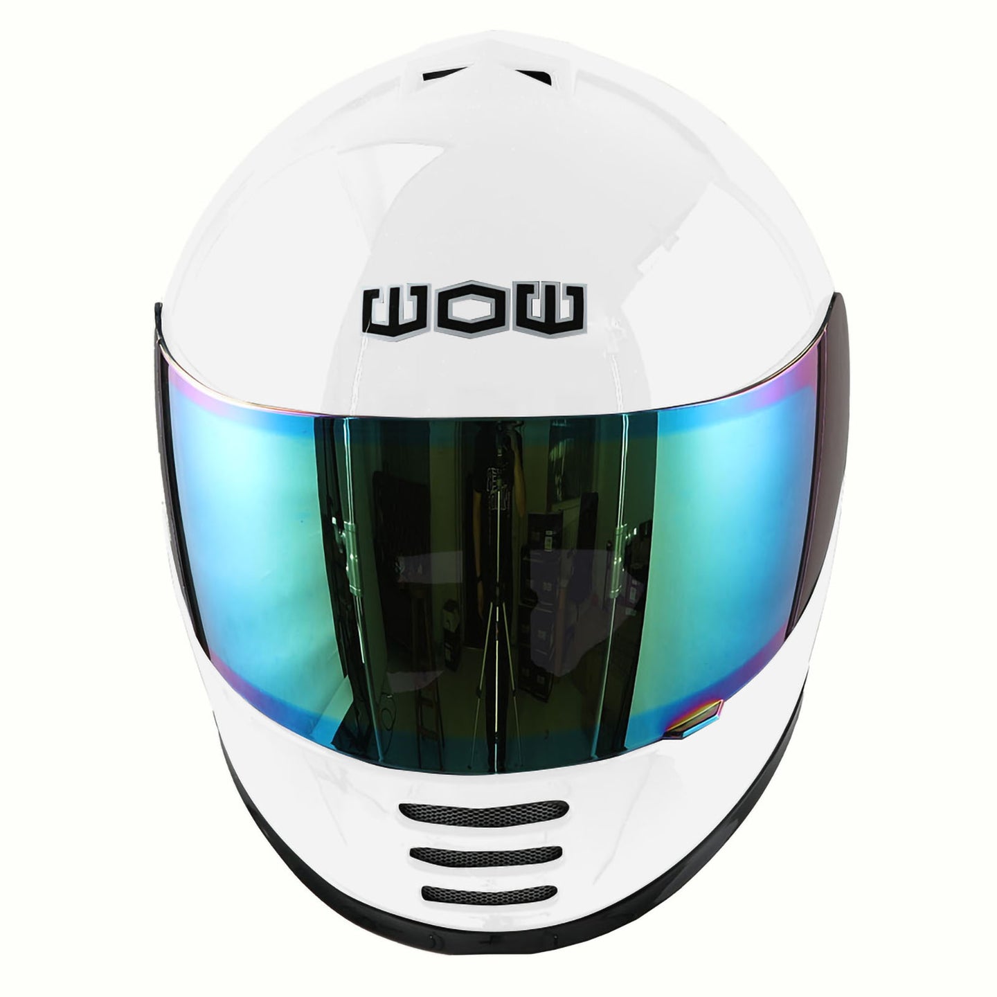 WOW Youth Motorcycle Full Face Helmet Street Bike BMX MX  Kids Shark + MX Skeleton Glove Bundle: HKY-B15