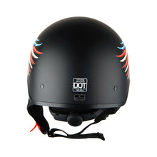1Storm Motorcycle Half Face Helmet Mopeds Scooter Pilot with retratable Inner Smoked Visor: HKY205V
