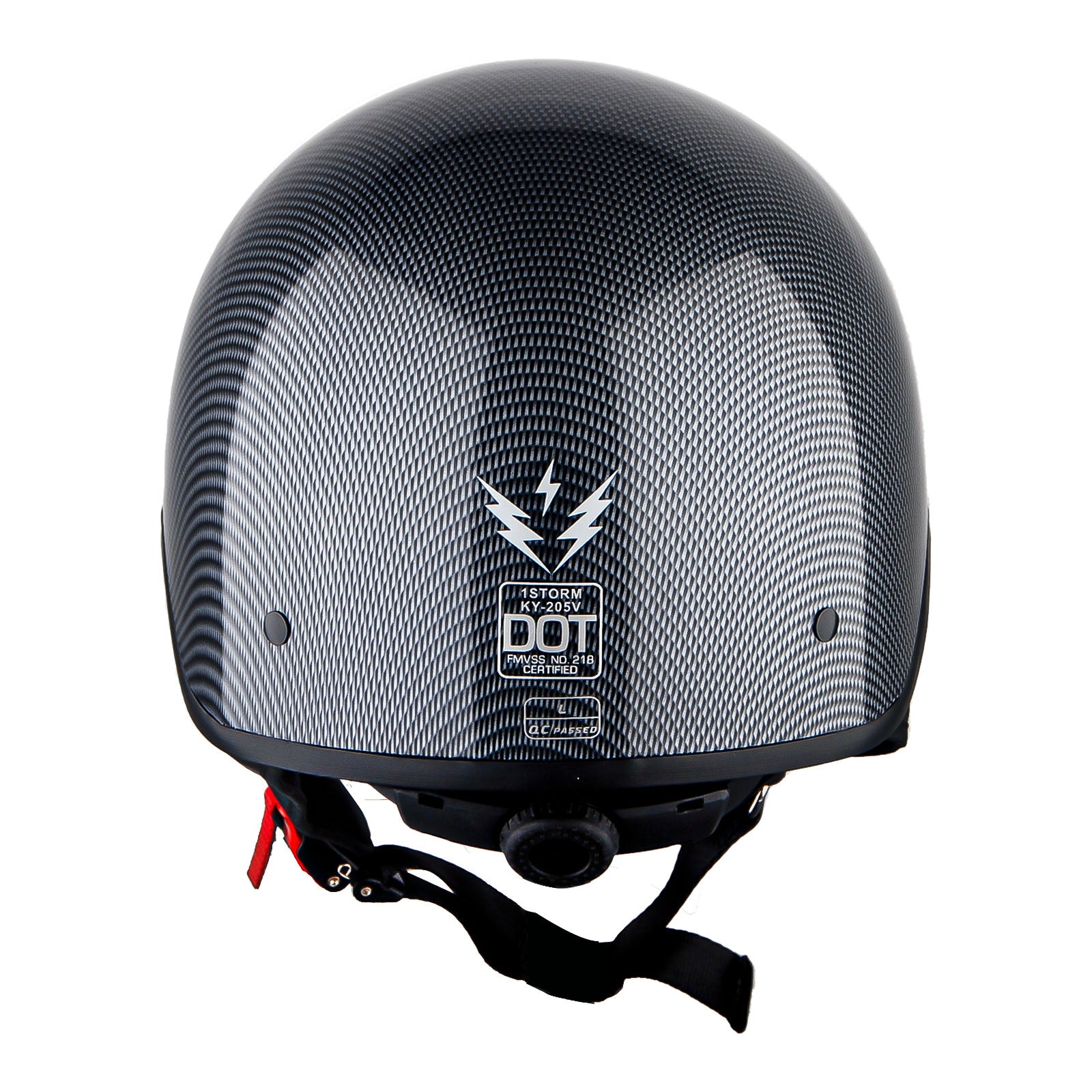 1Storm Motorcycle Half Face Helmet Mopeds Scooter Pilot with retratable Inner Smoked Visor: HKY205V