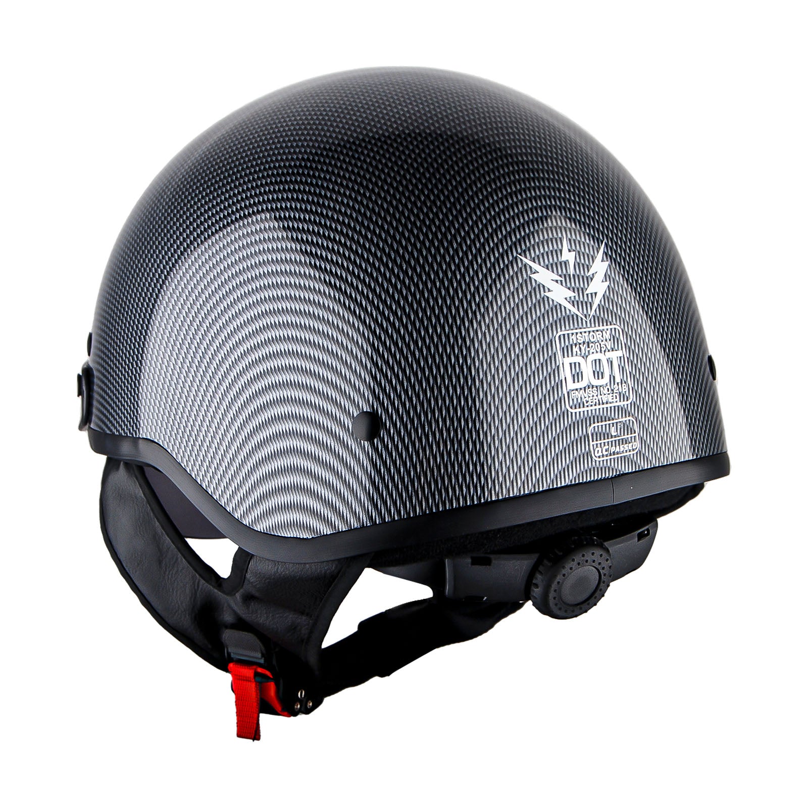 1Storm Motorcycle Half Face Helmet Mopeds Scooter Pilot with retratable Inner Smoked Visor: HKY205V