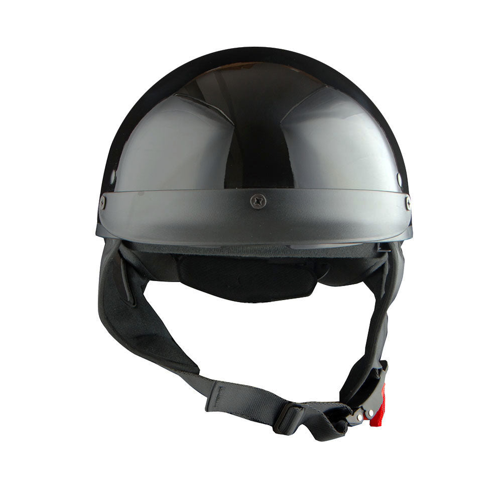 1Storm Motorcycle Half Face Helmet Mopeds Scooter Pilot with retratable Inner Smoked Visor: HKY205V