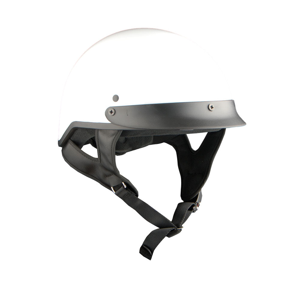 1Storm Motorcycle Half Face Helmet Mopeds Scooter Pilot with retratable Inner Smoked Visor: HKY205V