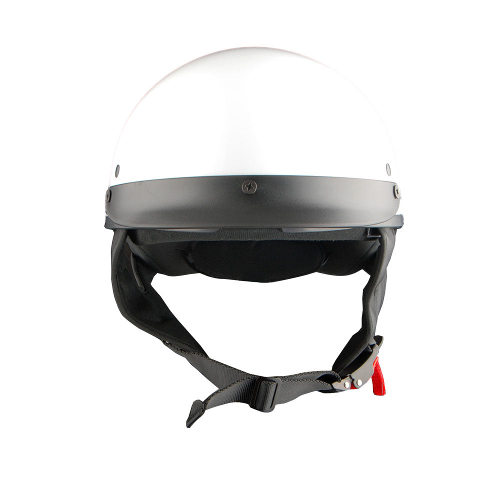 1Storm Motorcycle Half Face Helmet Mopeds Scooter Pilot with retratable Inner Smoked Visor: HKY205V