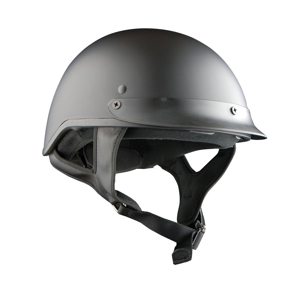1Storm Motorcycle Half Face Helmet Mopeds Scooter Pilot with retratable Inner Smoked Visor: HKY205V