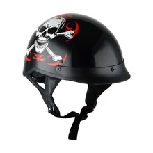 1Storm Motorcycle Half Face Helmet Mopeds Scooter Pilot with retratable Inner Smoked Visor: HKY205V