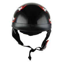 1Storm Motorcycle Half Face Helmet Mopeds Scooter Pilot with retratable Inner Smoked Visor: HKY205V