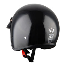 1Storm Motorcycle Open Face Helmet Mopeds Scooter Pilot Half Face Helmet with Detachable Clear Shield: HKY207Clear