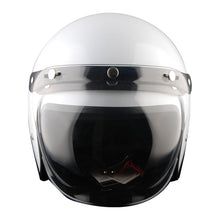 1Storm Motorcycle Open Face Helmet Mopeds Scooter Pilot Half Face Helmet with Detachable Clear Shield: HKY207Clear