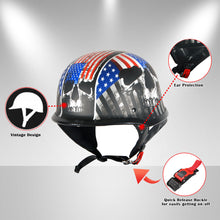 1Storm Novelty Motorcycle Helmet Half Face German Style DOT Approved: HKY602