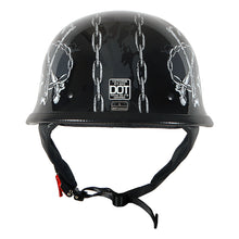 1Storm Novelty Motorcycle Helmet Half Face German Style DOT Approved: HKY602