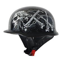 1Storm Novelty Motorcycle Helmet Half Face German Style DOT Approved: HKY602