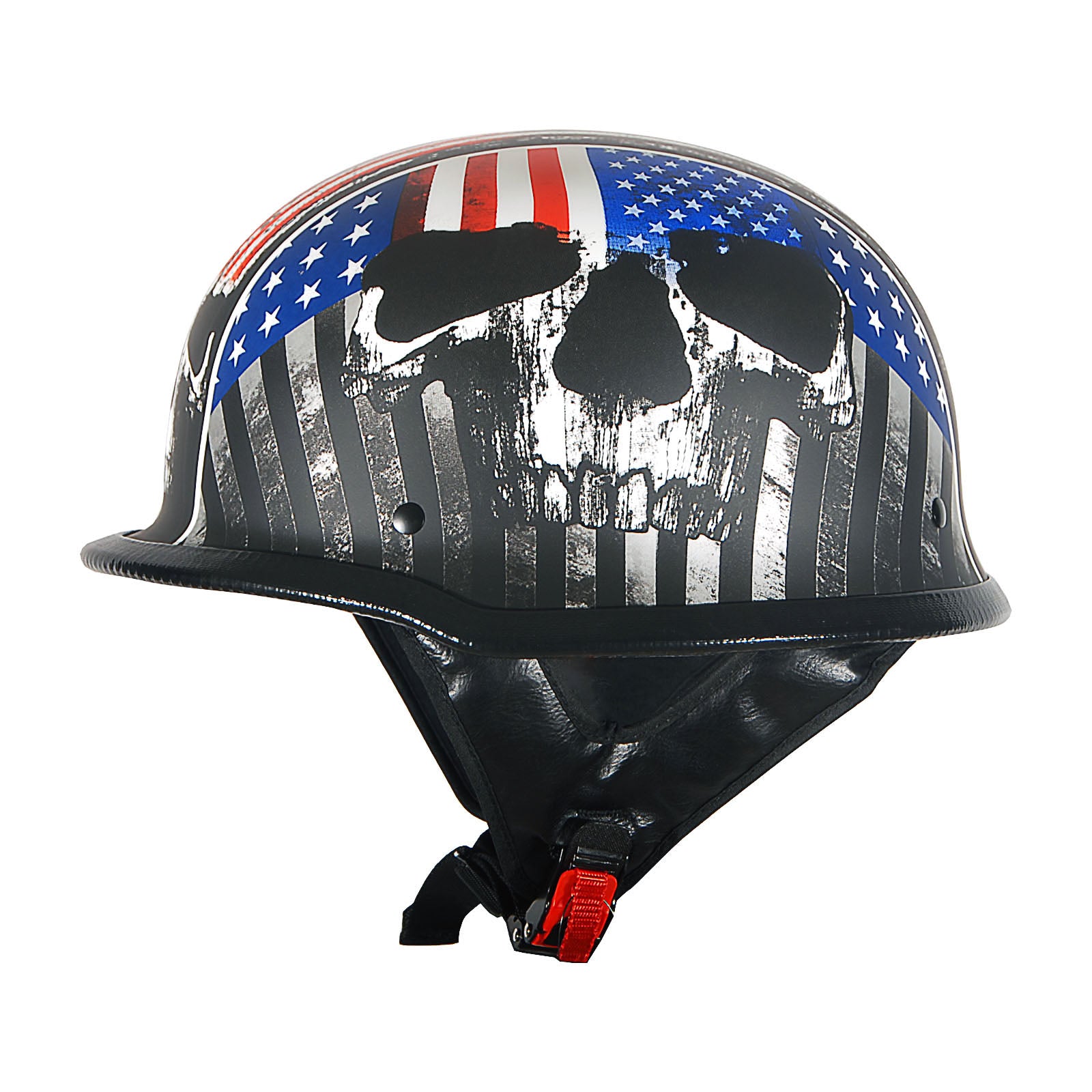 1Storm Novelty Motorcycle Helmet Half Face German Style DOT Approved: HKY602