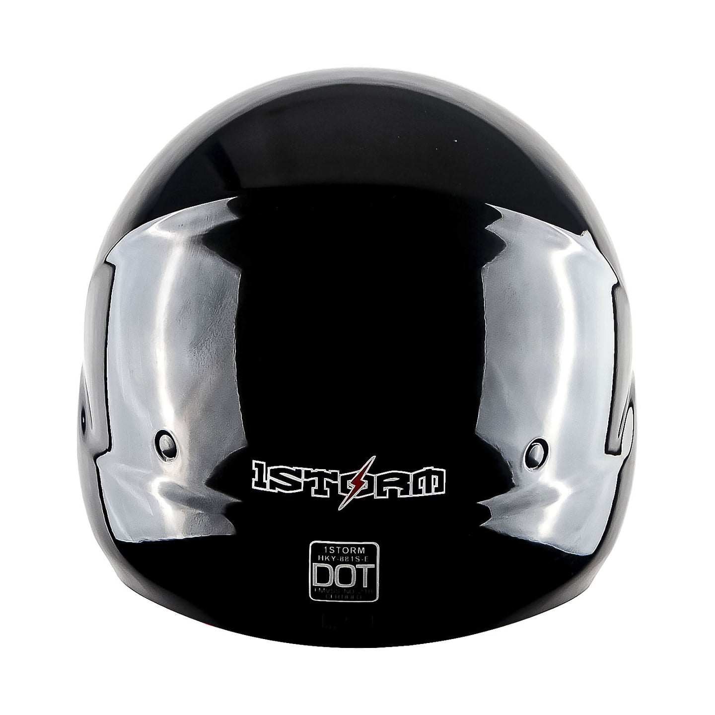 1Storm Motorcycle Full Face Helmet Open Face Helmet with Smoked Shield (Detachable Visor & Face Mask): HKY881S-E