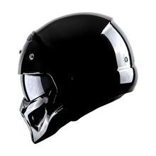 1Storm Motorcycle Full Face Helmet Open Face Helmet with Smoked Shield (Detachable Visor & Face Mask): HKY881S-E