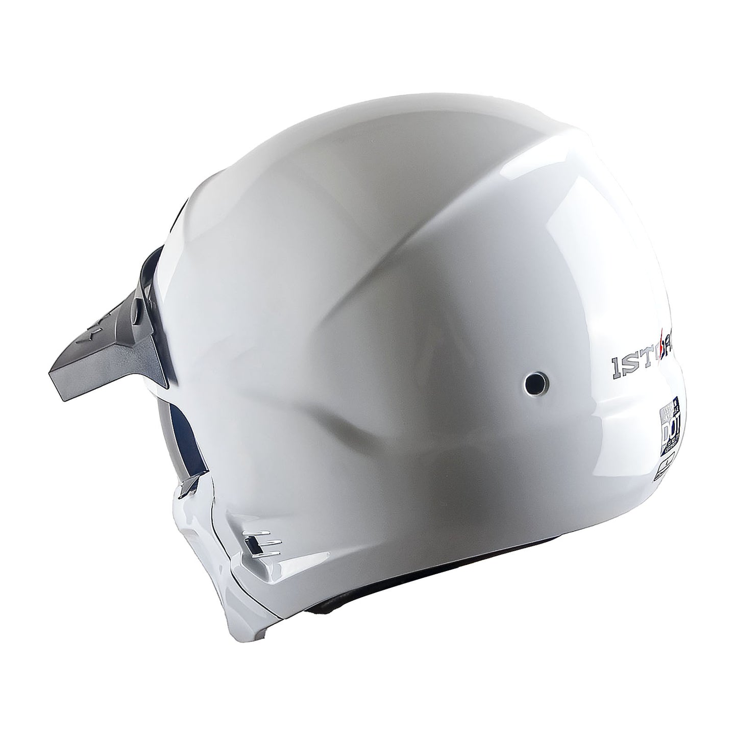 1Storm Motorcycle Full Face Helmet Open Face Helmet with Smoked Shield (Detachable Visor & Face Mask): HKY881S-E