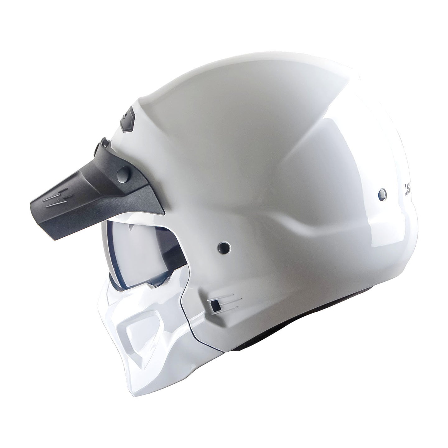 1Storm Motorcycle Full Face Helmet Open Face Helmet with Smoked Shield (Detachable Visor & Face Mask): HKY881S-E