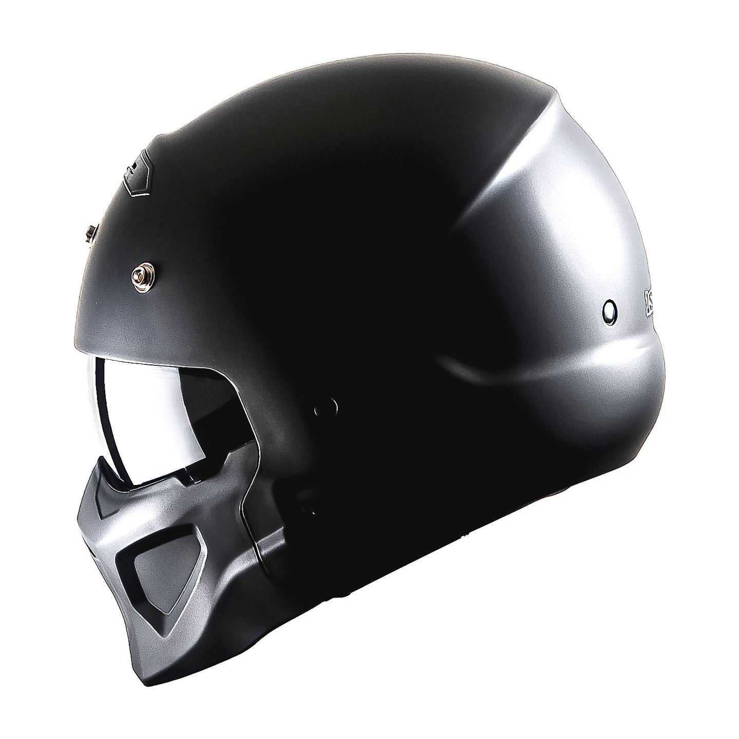 1Storm Motorcycle Full Face Helmet Open Face Helmet with Smoked Shield (Detachable Visor & Face Mask): HKY881S-E