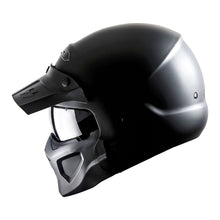 1Storm Motorcycle Full Face Helmet Open Face Helmet with Smoked Shield (Detachable Visor & Face Mask): HKY881S-E