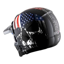 1Storm Motorcycle Full Face Helmet Open Face Helmet with Smoked Shield (Detachable Visor & Face Mask): HKY881S-E