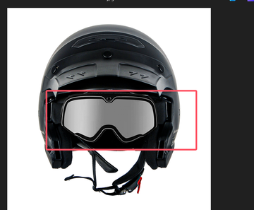 1Storm Motorcycle Full Face Helmet Open Face Helmet: Model HKY881S-E Visor & Face Mask