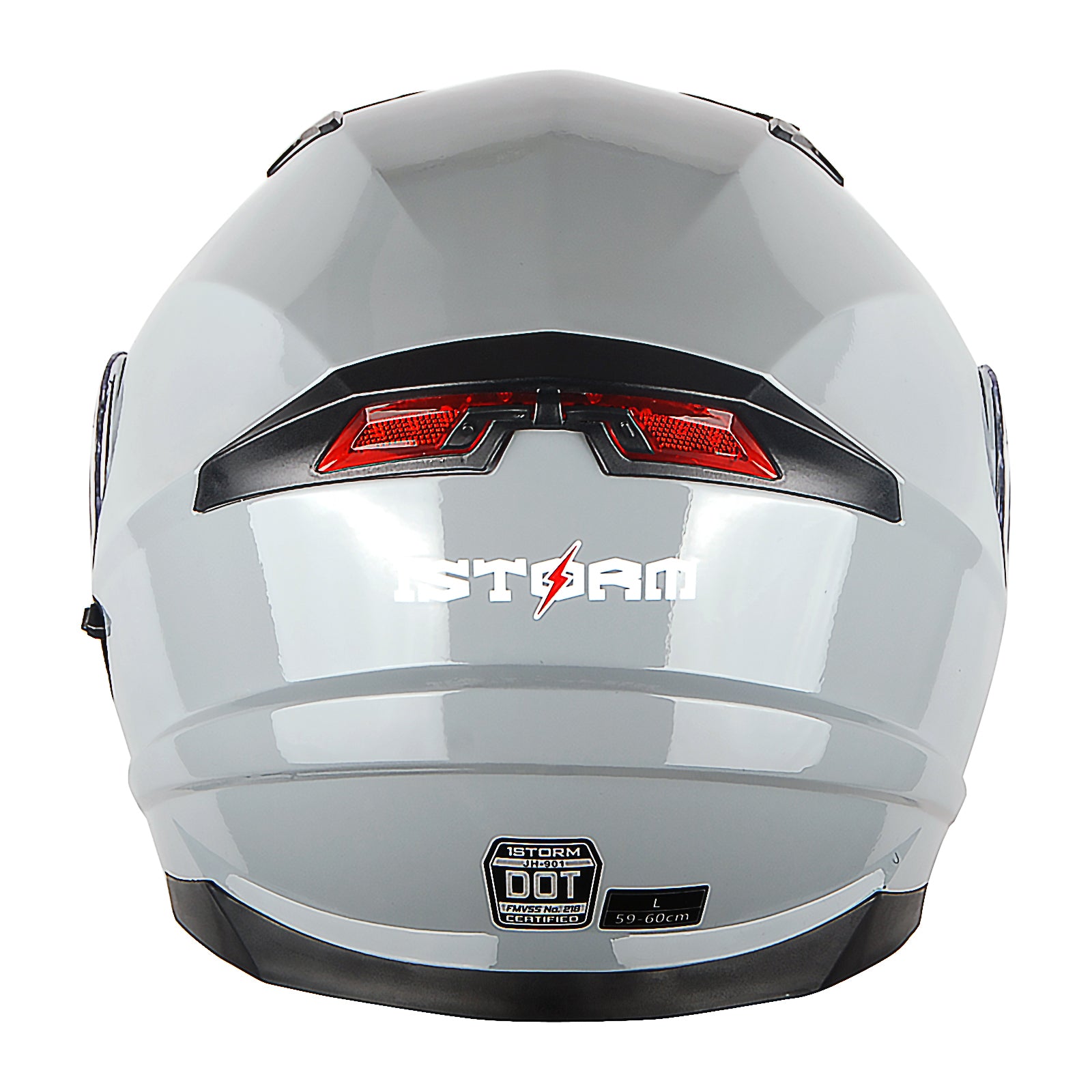 1Storm Motorcycle Modular Dual Visor Modular901 with LED Tail Light