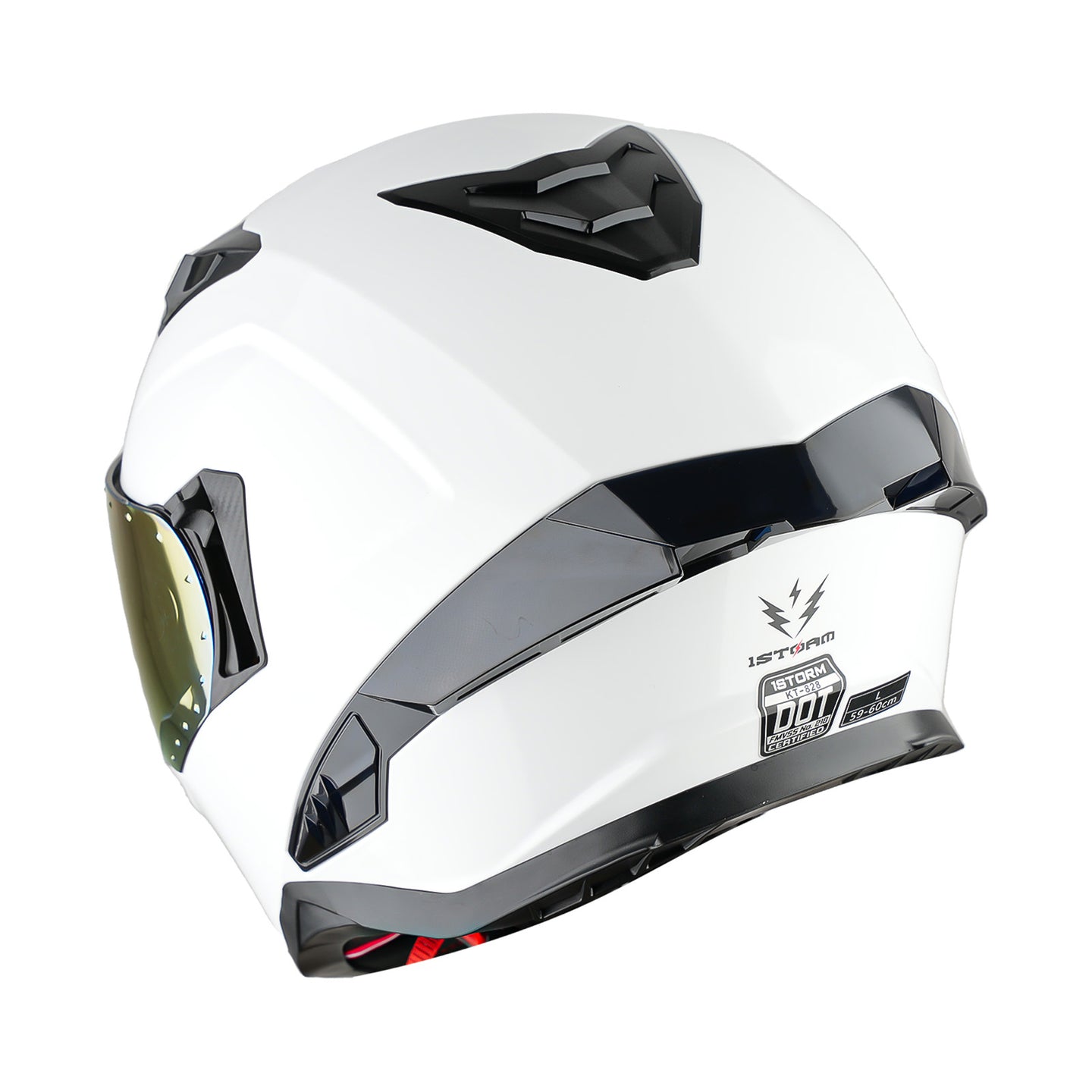 1Storm Motorcycle Full Face Helmet for Adults Men and Women Street Bike Racing Helmet DOT Approved with one Extra Clear Shield: KT828