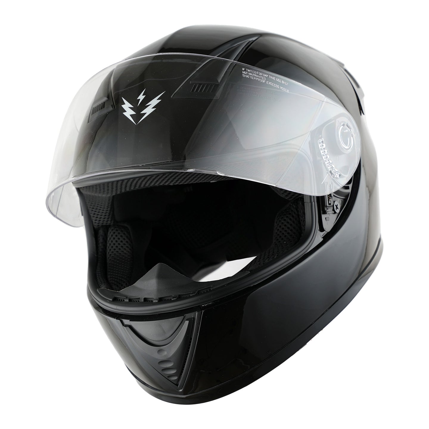 1Storm Motorcycle Youth Kids Street Dirt Bike ATV BMX MX Go Cart Karting Full Face Helmet with LED Tail Light: LED-B15