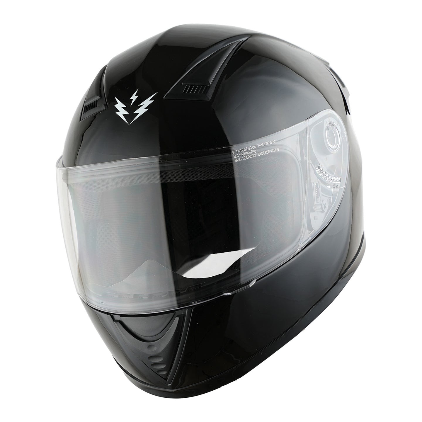 1Storm Motorcycle Youth Kids Street Dirt Bike ATV BMX MX Go Cart Karting Full Face Helmet with LED Tail Light: LED-B15