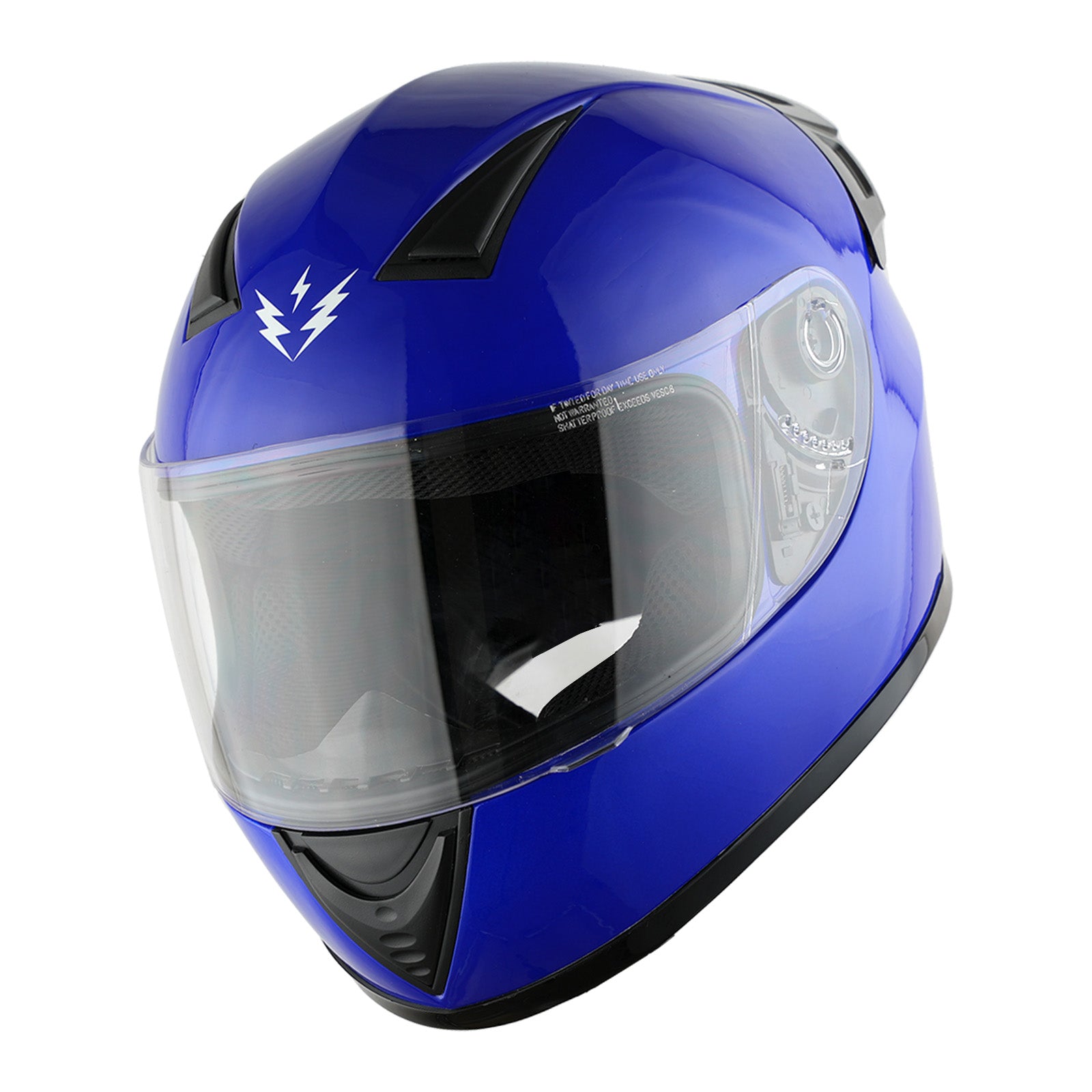 1Storm Motorcycle Youth Kids Street Dirt Bike ATV BMX MX Go Cart Karting Full Face Helmet with LED Tail Light: LED-B15