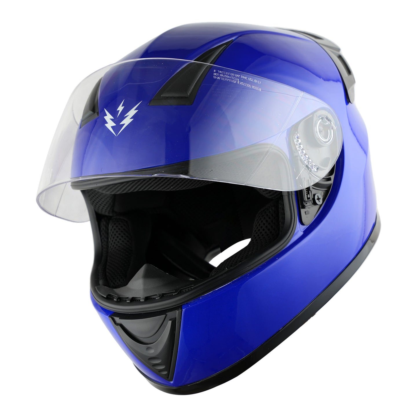 1Storm Motorcycle Youth Kids Street Dirt Bike ATV BMX MX Go Cart Karting Full Face Helmet with LED Tail Light: LED-B15