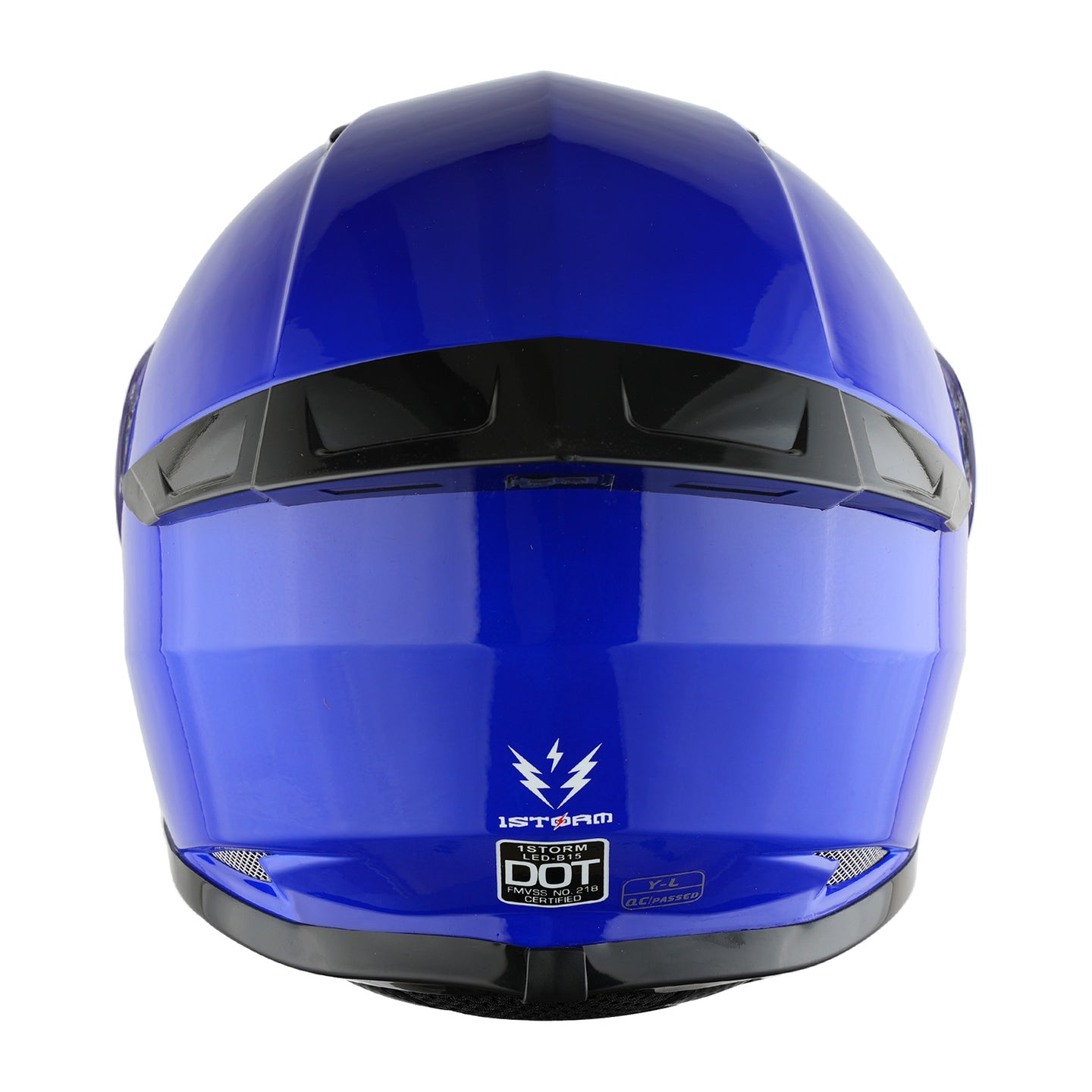 1Storm Motorcycle Youth Kids Street Dirt Bike ATV BMX MX Go Cart Karting Full Face Helmet with LED Tail Light: LED-B15