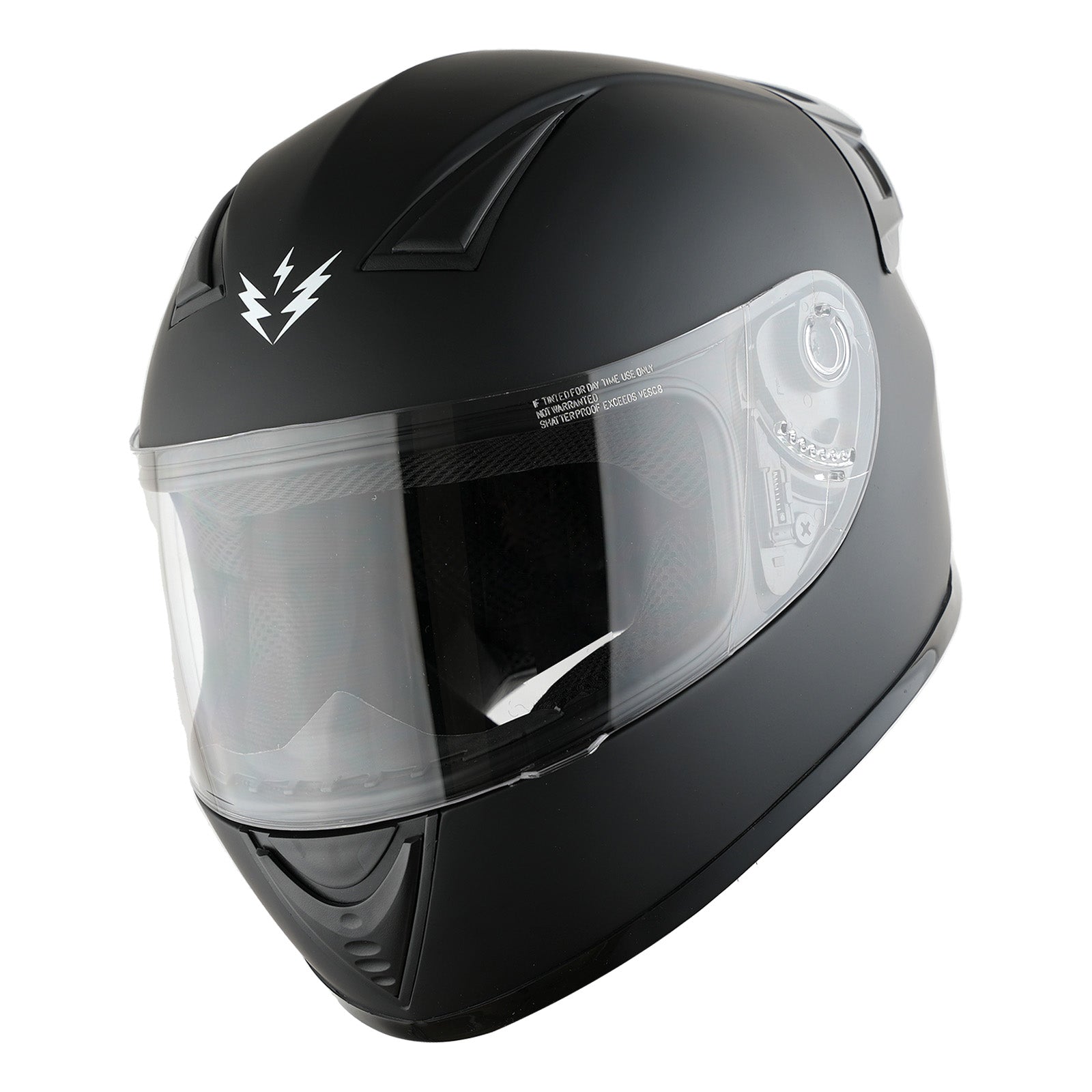 1Storm Motorcycle Youth Kids Street Dirt Bike ATV BMX MX Go Cart Karting Full Face Helmet with LED Tail Light: LED-B15