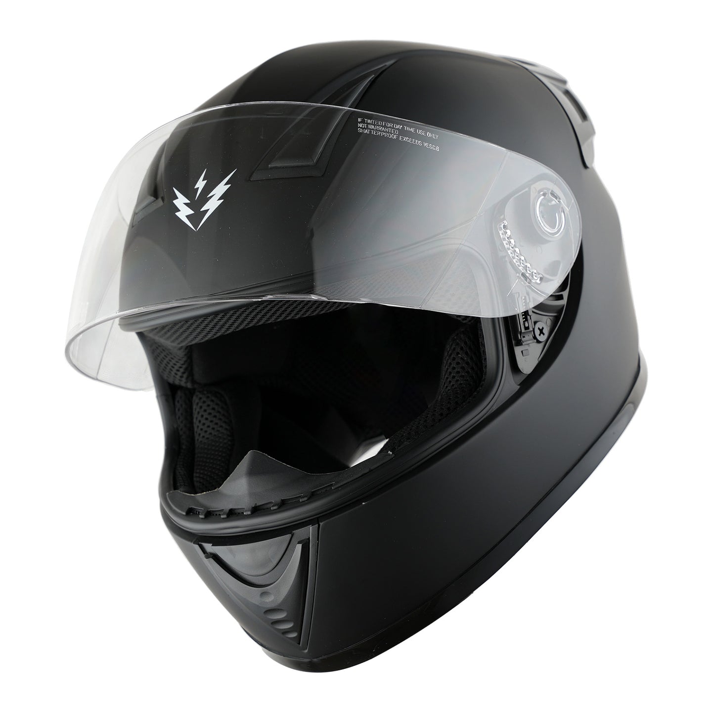 1Storm Motorcycle Youth Kids Street Dirt Bike ATV BMX MX Go Cart Karting Full Face Helmet with LED Tail Light: LED-B15