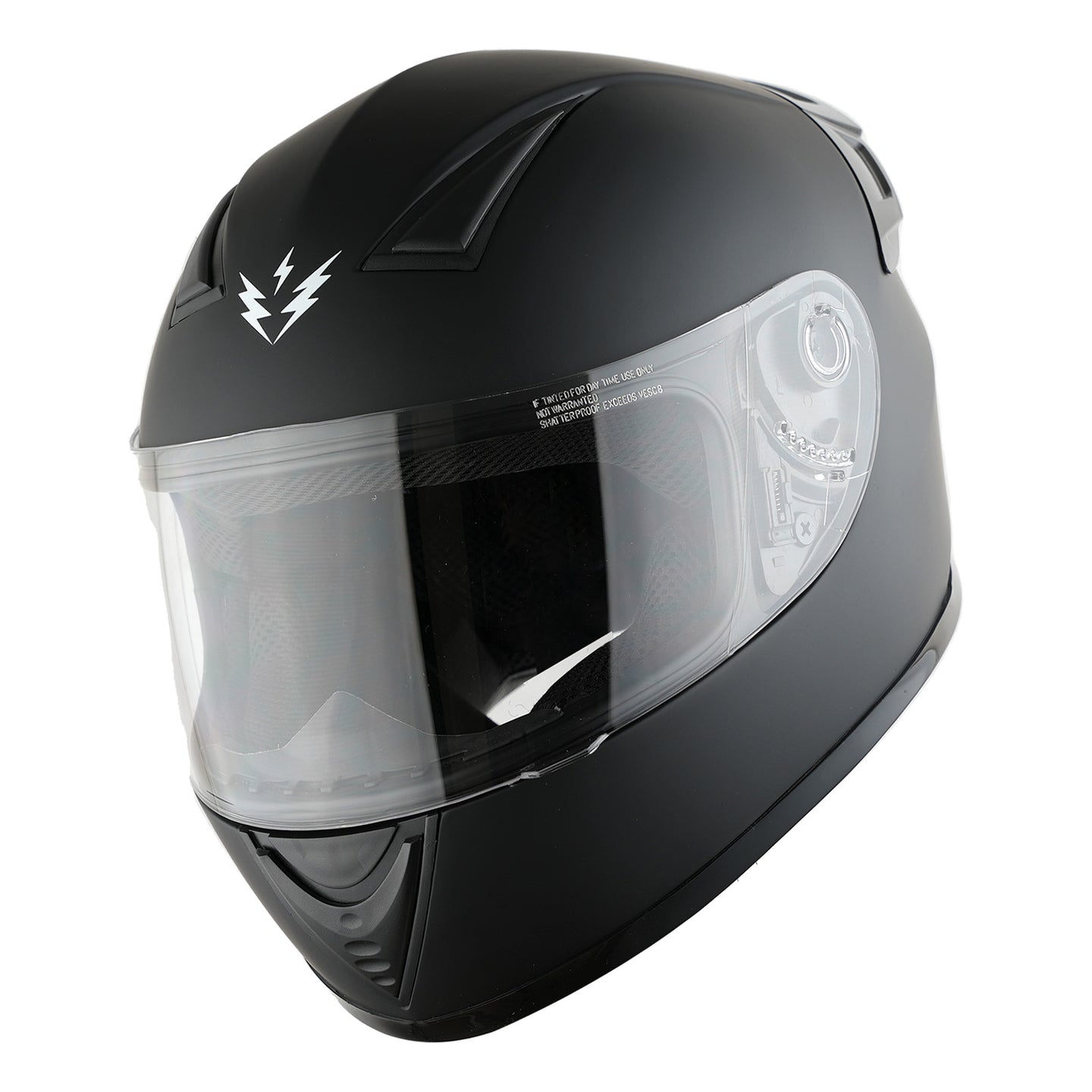 1Storm Motorcycle Youth Kids Street Dirt Bike ATV BMX MX Go Cart Karting Full Face Helmet with LED Tail Light: LED-B15